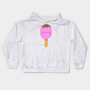 Cute pink lollipop, cute pink ice lolly, ice cream, lollipop for summer Kids Hoodie